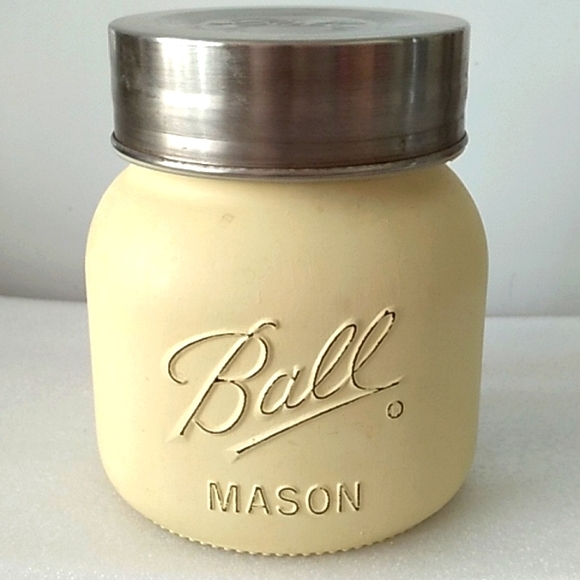 Ball Mason yellow cookie or utensil jar - Picture 1 of 10